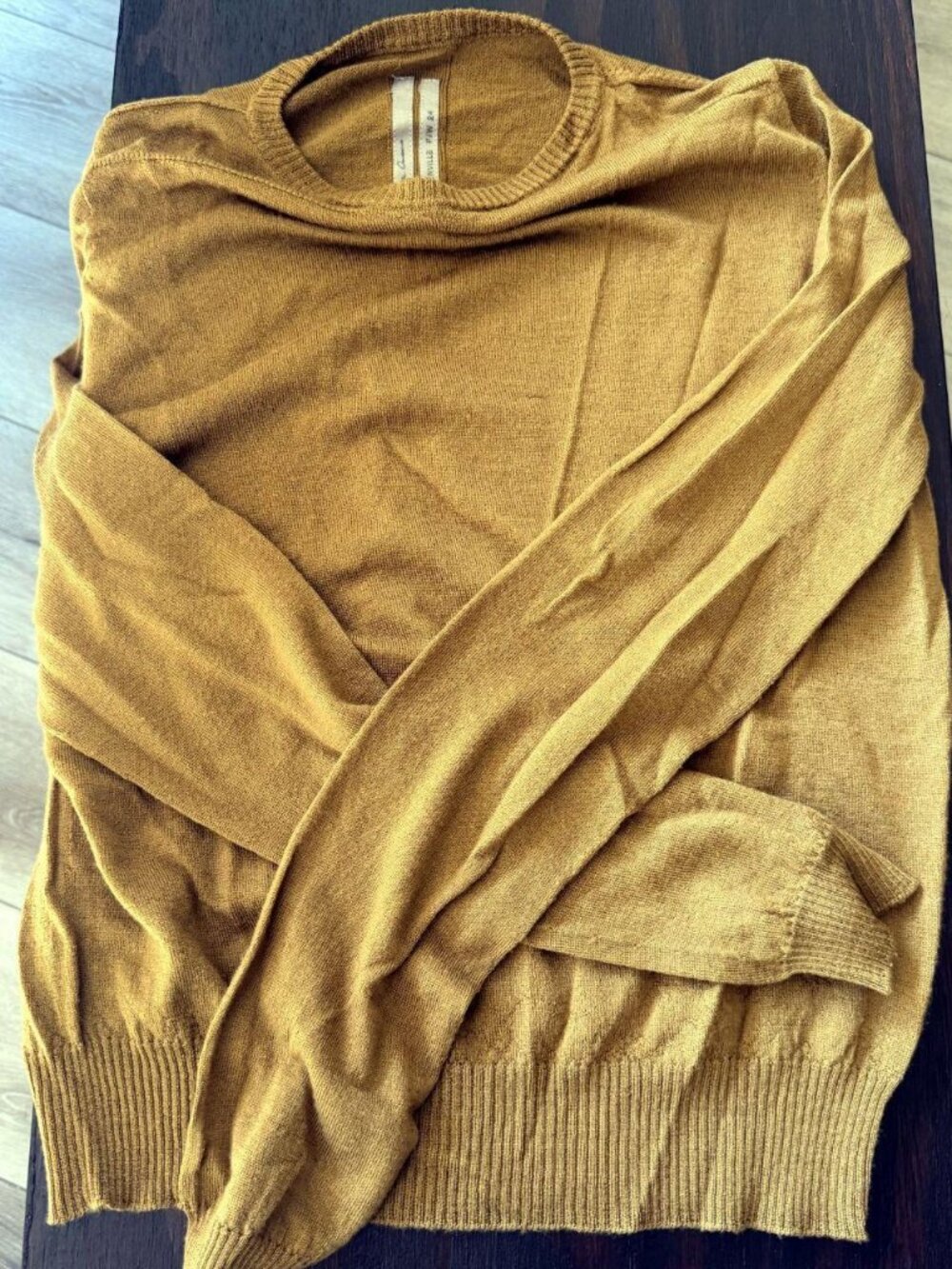 Rick Owens Men's Yellow and Orange Jumper